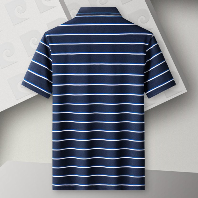 Pierre Cardin Men’s Polo Shirt (Blue Striped) P73113071A78